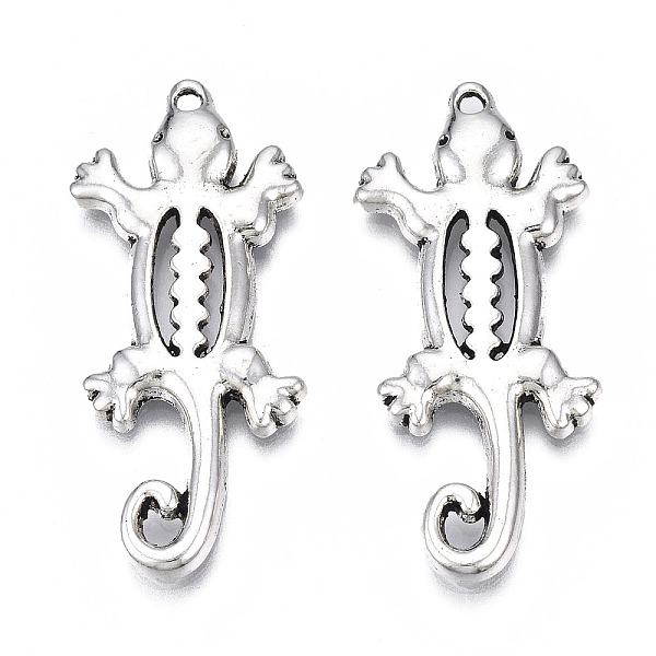 PandaHall Tibetan Style Alloy Pendants, Cadmium Free & Lead Free, Gecko, Antique Silver, 36x16x2.5mm, Hole: 1.5mm, about 400pcs/1000g Alloy...
PandaHall Tibetan Style Alloy Pendants, Cadmium Free & Lead Free, Gecko, Antique Silver, 36x16x2.5mm, Hole: 1.5mm, about 400pcs/1000g Alloy...