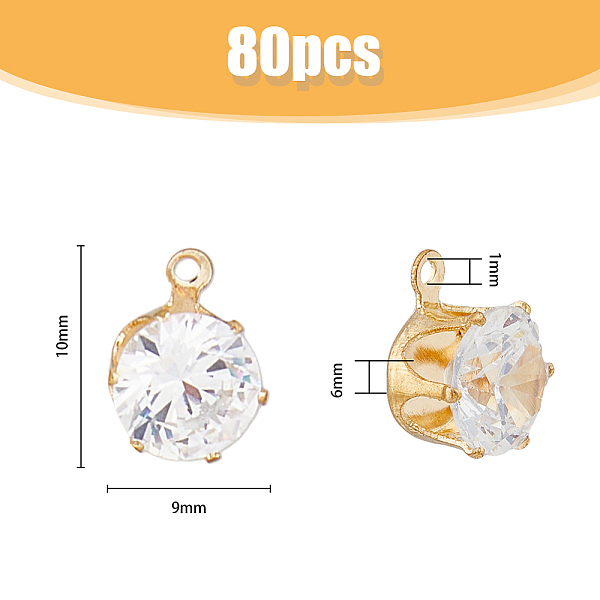 PandaHall HOBBIESAY 80pcs Zirconium Drill Round Brass Cubic Zirconia Charm Brass Rhinestone Ornaments A Round Pendant with a Lanyard Hole..., Clear
PandaHall HOBBIESAY 80pcs Zirconium Drill Round Brass Cubic Zirconia Charm Brass Rhinestone Ornaments A Round Pendant with a Lanyard Hole..., Clear