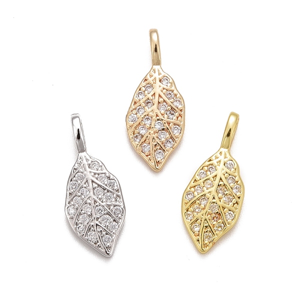 PandaHall Rack Plating Brass Micro Pave Clear Cubic Zirconia Pendants, Long-Lasting Plated, Cadmium Free & Lead Free, Leaf, Mixed Color...
PandaHall Rack Plating Brass Micro Pave Clear Cubic Zirconia Pendants, Long-Lasting Plated, Cadmium Free & Lead Free, Leaf, Mixed Color...