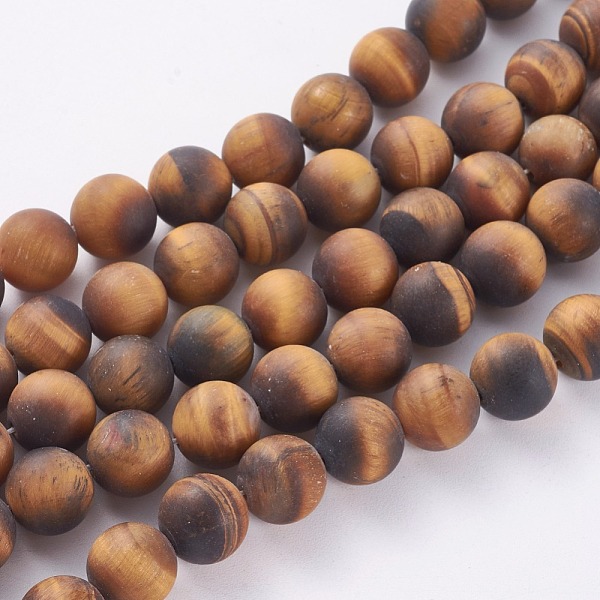 PandaHall Frosted Natural Tiger Eye Round Bead Strands, 14mm, Hole: 1mm, about 25~27pcs/strand, 14.9~15.6 inch Tiger Eye Round
PandaHall Frosted Natural Tiger Eye Round Bead Strands, 14mm, Hole: 1mm, about 25~27pcs/strand, 14.9~15.6 inch Tiger Eye Round