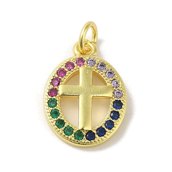 PandaHall Brass Micro Pave Cubic Zirconia Pendants, Real 18K Gold Plated, Cross Charms, Colorful, 16x11.5x2mm, Hole: 3mm Brass+Cubic...
PandaHall Brass Micro Pave Cubic Zirconia Pendants, Real 18K Gold Plated, Cross Charms, Colorful, 16x11.5x2mm, Hole: 3mm Brass+Cubic...