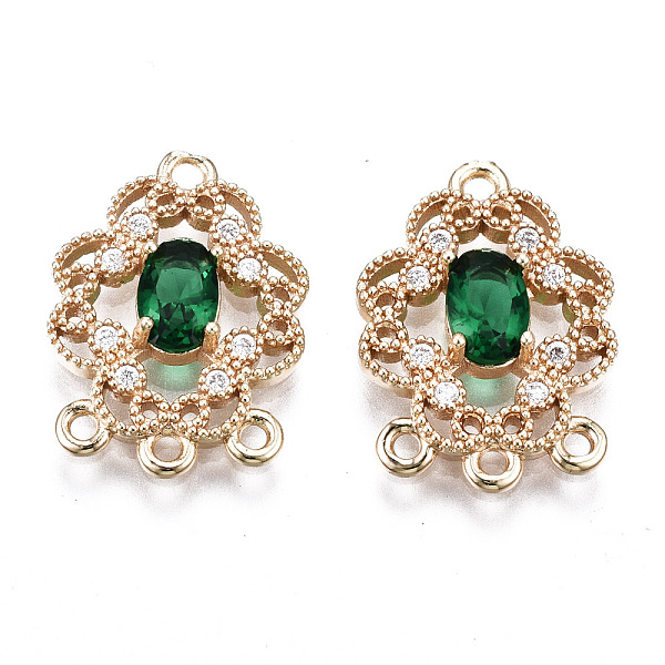 PandaHall Brass Micro Pave Clear Cubic Zirconia Chandelier Component Links, with Glass, Light Gold, Long-Lasting Plated, Cadmium Free & Lead..., Green
PandaHall Brass Micro Pave Clear Cubic Zirconia Chandelier Component Links, with Glass, Light Gold, Long-Lasting Plated, Cadmium Free & Lead..., Green