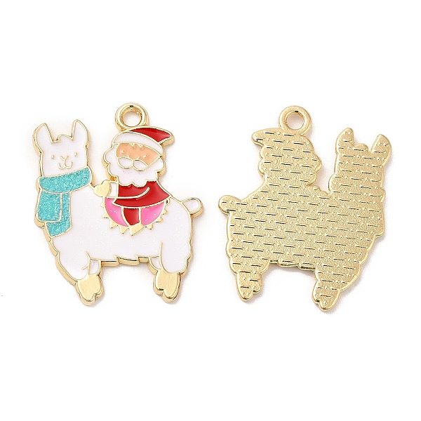 PandaHall Christmas Alloy Enamel Pendants, Long-Lasting Plated, with Glitter Powder, Cadmium Free & Nickel Free & Lead Free, Golden, Santa...
PandaHall Christmas Alloy Enamel Pendants, Long-Lasting Plated, with Glitter Powder, Cadmium Free & Nickel Free & Lead Free, Golden, Santa...