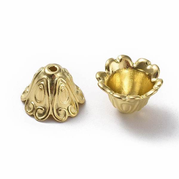 PandaHall Tibetan Style Alloy Bead Caps, Cadmium Free & Lead Free, Golden, 15x11mm, Hole: 2mm, Inner Diameter: 10mm, about 460pcs/1000g...
PandaHall Tibetan Style Alloy Bead Caps, Cadmium Free & Lead Free, Golden, 15x11mm, Hole: 2mm, Inner Diameter: 10mm, about 460pcs/1000g...