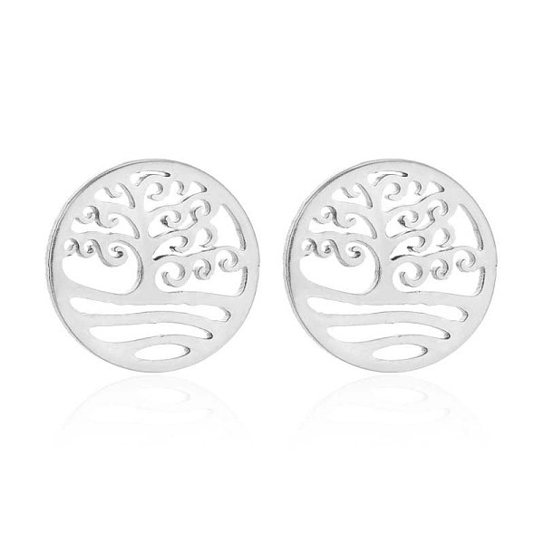 PandaHall 304 Stainless Steel Tree of Life Stud Earrings for Women, Stainless Steel Color, 10mm 304 Stainless Steel Tree
PandaHall 304 Stainless Steel Tree of Life Stud Earrings for Women, Stainless Steel Color, 10mm 304 Stainless Steel Tree