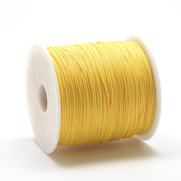 PandaHall Polyester Cords, Gold, 0.8mm, about 131.23~142.16 yards(120~130m)/roll Polyester Gold
PandaHall Polyester Cords, Gold, 0.8mm, about 131.23~142.16 yards(120~130m)/roll Polyester Gold