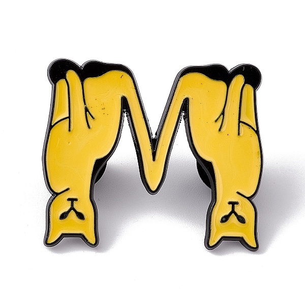 PandaHall Cat Initial Letter Enamel Pin, Electrophoresis Black Alloy Cartoon Brooch for Backpack Clothes, Letter.M, 30x35x2mm, Pin: 1.2mm..., Gold
PandaHall Cat Initial Letter Enamel Pin, Electrophoresis Black Alloy Cartoon Brooch for Backpack Clothes, Letter.M, 30x35x2mm, Pin: 1.2mm..., Gold
