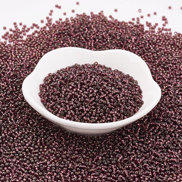 PandaHall (Toho code TR-11-26C) TOHO Japanese Seed Beads, Round, 11/0, (26C) Silver Lined Amethyst, 2x1.5mm, Hole: 0.5mm, about 933pcs/10g..., Purple
PandaHall (Toho code TR-11-26C) TOHO Japanese Seed Beads, Round, 11/0, (26C) Silver Lined Amethyst, 2x1.5mm, Hole: 0.5mm, about 933pcs/10g..., Purple