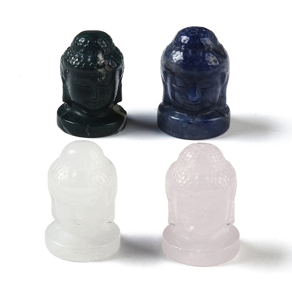 PandaHall Natural Mixed Gemstone Carved Buddha Figurines, for Home Office Desktop Feng Shui Ornament, 20~22x20~22x30mm Mixed Stone Others
PandaHall Natural Mixed Gemstone Carved Buddha Figurines, for Home Office Desktop Feng Shui Ornament, 20~22x20~22x30mm Mixed Stone Others