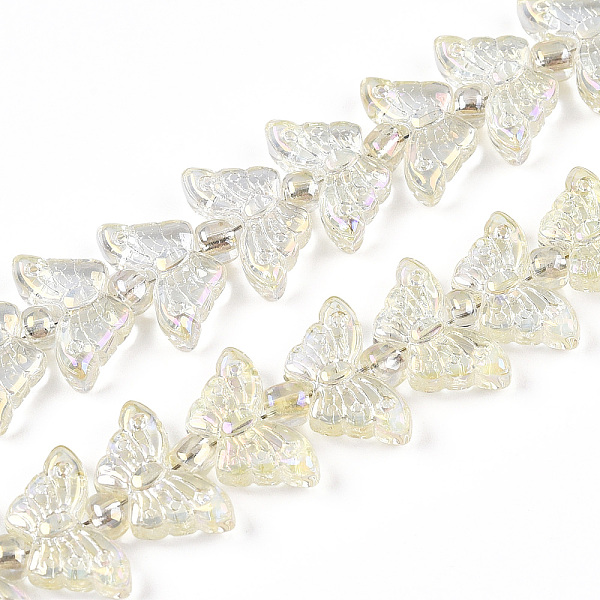 PandaHall Electroplate Glass Beads Strands, Butterfly, Light Goldenrod Yellow, 7.5~8x14.5~15x4mm, Hole: 0.8mm, about 66~69pcs/strand...
PandaHall Electroplate Glass Beads Strands, Butterfly, Light Goldenrod Yellow, 7.5~8x14.5~15x4mm, Hole: 0.8mm, about 66~69pcs/strand...