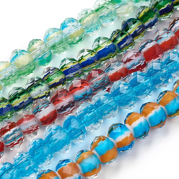 PandaHall Handmade Lampwork Beads Strands, Faceted, Rondelle, Mixed Color, 10.5~11.5x7.5~8mm, Hole: 2~2.5mm, about 51pcs/strand, 15.7 inch..., Multicolor
PandaHall Handmade Lampwork Beads Strands, Faceted, Rondelle, Mixed Color, 10.5~11.5x7.5~8mm, Hole: 2~2.5mm, about 51pcs/strand, 15.7 inch..., Multicolor