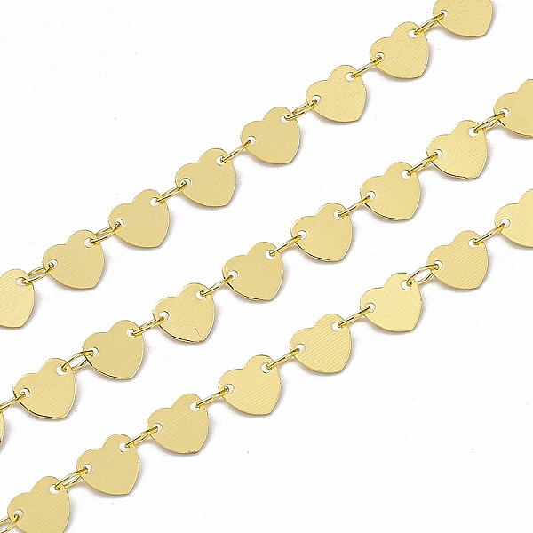 PandaHall Handmade Brass Heart Link Chains, Soldered, with Spool, Golden, Heart: 6.5x5.5x0.3mm Brass
PandaHall Handmade Brass Heart Link Chains, Soldered, with Spool, Golden, Heart: 6.5x5.5x0.3mm Brass