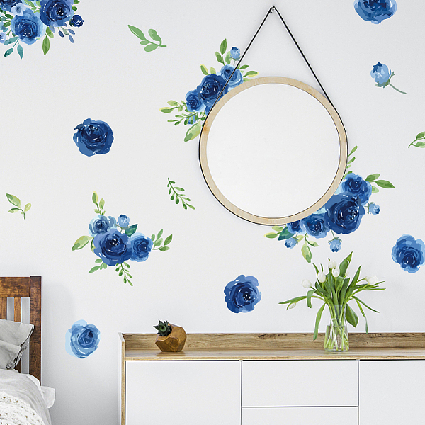 PandaHall SUPERDANT Watercolor Blue Roses Wall Decals Ink Art Flowers Wall Stickers Removable Wreath DIY Vinyl Mural for Bedroom Nursery...
PandaHall SUPERDANT Watercolor Blue Roses Wall Decals Ink Art Flowers Wall Stickers Removable Wreath DIY Vinyl Mural for Bedroom Nursery...