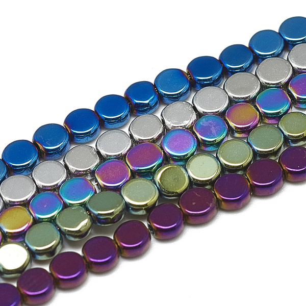 PandaHall Electroplate Non-magnetic Synthetic Hematite Beads Strands, Flat Round, Mixed Color, 4x2mm, Hole: 1mm, about 105pcs/strand, 15.7...
PandaHall Electroplate Non-magnetic Synthetic Hematite Beads Strands, Flat Round, Mixed Color, 4x2mm, Hole: 1mm, about 105pcs/strand, 15.7...