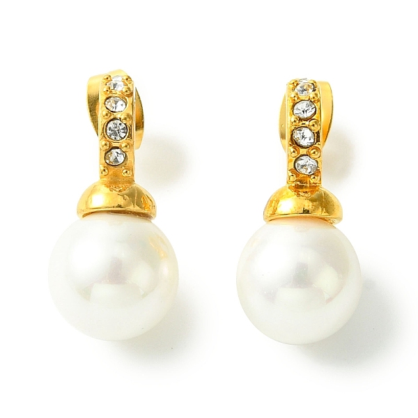PandaHall Vacuum Plating 304 Stainless Steel Crystal Rhinestone Stud Earrings, Round Plastic Pearl Dangle Earrings for Women, Golden..., Clear
PandaHall Vacuum Plating 304 Stainless Steel Crystal Rhinestone Stud Earrings, Round Plastic Pearl Dangle Earrings for Women, Golden..., Clear