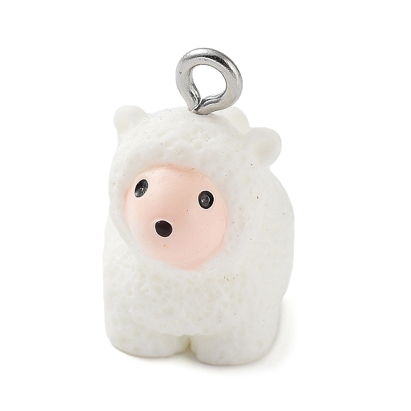 PandaHall Opaque Resin Pendants, Animal Charms with Platinum Plated Iron Loops, Sheep, 19.5x18.5x11mm, Hole: 2mm Iron+Resin Sheep
PandaHall Opaque Resin Pendants, Animal Charms with Platinum Plated Iron Loops, Sheep, 19.5x18.5x11mm, Hole: 2mm Iron+Resin Sheep