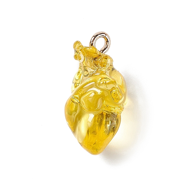 PandaHall Transparent Resin Pendants, Anatomical Heart Charms, with Golden Plated Iron Loops, Yellow, 20.5~21.5x11.5x11mm, Hole: 2mm...
PandaHall Transparent Resin Pendants, Anatomical Heart Charms, with Golden Plated Iron Loops, Yellow, 20.5~21.5x11.5x11mm, Hole: 2mm...