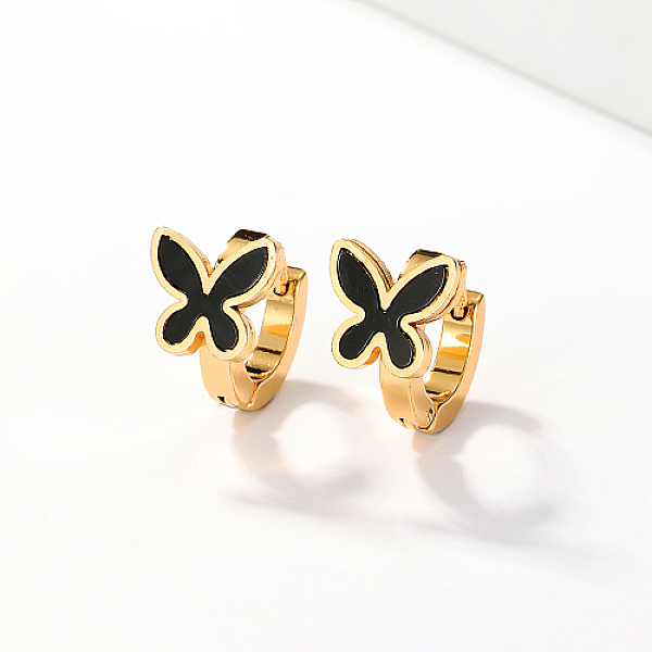PandaHall Stainless Steel Huggie Hoop Earrings, Acrylic Earring for Women, Butterfly, 14x10mm Stainless Steel Butterfly Black
PandaHall Stainless Steel Huggie Hoop Earrings, Acrylic Earring for Women, Butterfly, 14x10mm Stainless Steel Butterfly Black