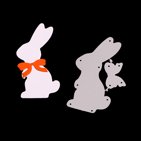 PandaHall Bunny Frame Carbon Steel Cutting Dies Stencils, Rabbit with Bowknot for DIY Scrapbooking/Photo Album, Decorative Embossing Paper...
PandaHall Bunny Frame Carbon Steel Cutting Dies Stencils, Rabbit with Bowknot for DIY Scrapbooking/Photo Album, Decorative Embossing Paper...