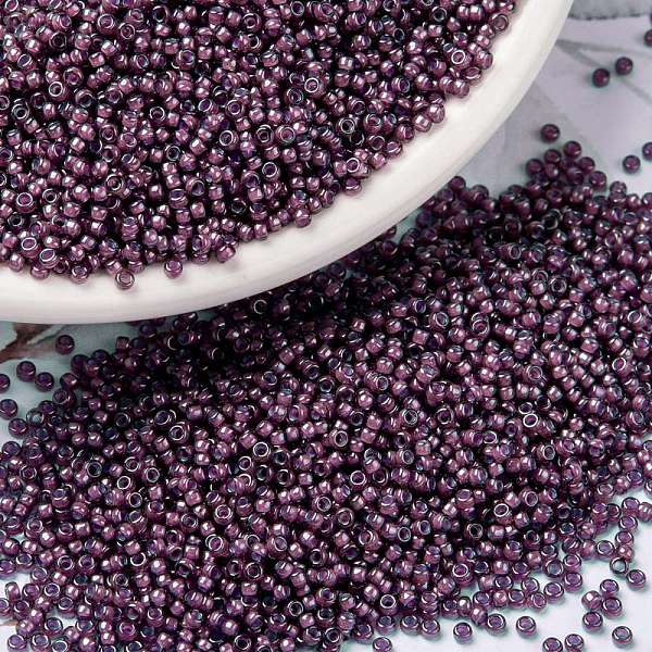 PandaHall MIYUKI Round Rocailles Beads, Japanese Seed Beads, (RR386) Fancy Lined Aubergine, 15/0, 1.5mm, Hole: 0.7mm, about 5555pcs/10g..., Purple
PandaHall MIYUKI Round Rocailles Beads, Japanese Seed Beads, (RR386) Fancy Lined Aubergine, 15/0, 1.5mm, Hole: 0.7mm, about 5555pcs/10g..., Purple
