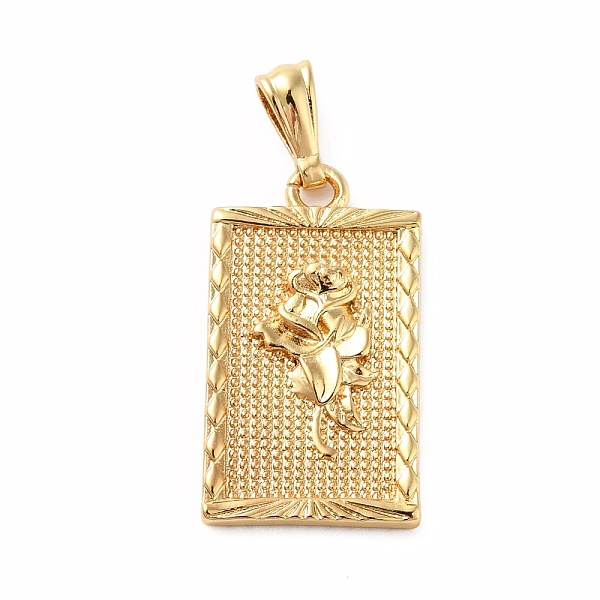 PandaHall Rack Plating Brass Pendants, Long-Lasting Plated, Lead Free & Cadmium Free, Rectangle with Flower, Real 18K Gold Plated, 29x16x2mm...
PandaHall Rack Plating Brass Pendants, Long-Lasting Plated, Lead Free & Cadmium Free, Rectangle with Flower, Real 18K Gold Plated, 29x16x2mm...