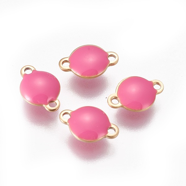 PandaHall Ion Plating(IP) 304 Stainless Steel Enamel Links connectors, Enamelled Sequins, Flat Round, Golden, Hot Pink, 12x8x4mm, Hole...
PandaHall Ion Plating(IP) 304 Stainless Steel Enamel Links connectors, Enamelled Sequins, Flat Round, Golden, Hot Pink, 12x8x4mm, Hole...