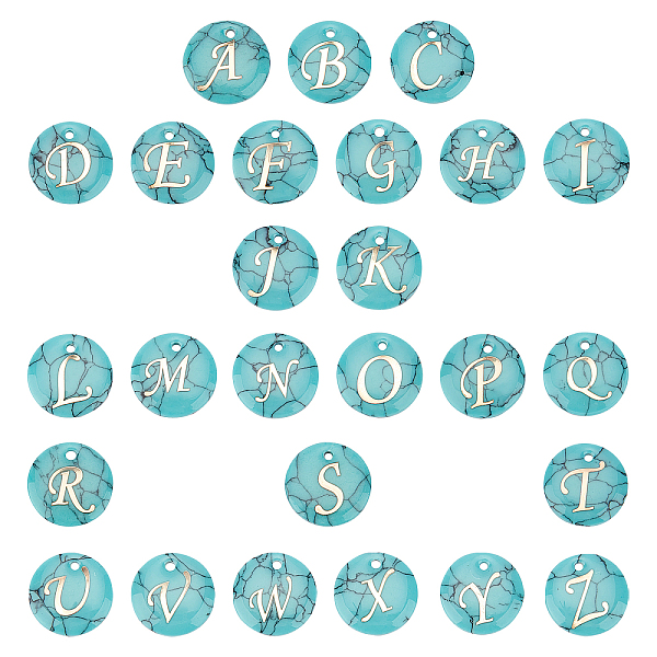 PandaHall SUNNYCLUE DIY Jewelry Pendants Making Kits, with Synthetic Turquoise Charms, with Plastic Alphabet, Flat Round, 15x2mm, Hole...
PandaHall SUNNYCLUE DIY Jewelry Pendants Making Kits, with Synthetic Turquoise Charms, with Plastic Alphabet, Flat Round, 15x2mm, Hole...