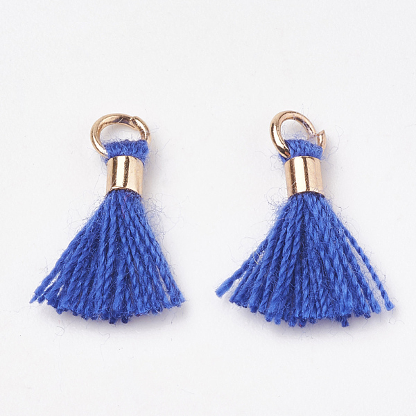 PandaHall Polycotton(Polyester Cotton) Tassel Pendant Decorations, Mini Tassel, with Brass Findings, Light Gold, Blue, 10~15x3~4mm, Hole...
PandaHall Polycotton(Polyester Cotton) Tassel Pendant Decorations, Mini Tassel, with Brass Findings, Light Gold, Blue, 10~15x3~4mm, Hole...