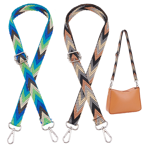 PandaHall WADORN 2 Colors Purse Shoulder Straps, 54 Inch Adjustable Crossbody Straps Replacement Arrow Pattern Polyester Webbing Bag Straps..., Multicolor
PandaHall WADORN 2 Colors Purse Shoulder Straps, 54 Inch Adjustable Crossbody Straps Replacement Arrow Pattern Polyester Webbing Bag Straps..., Multicolor