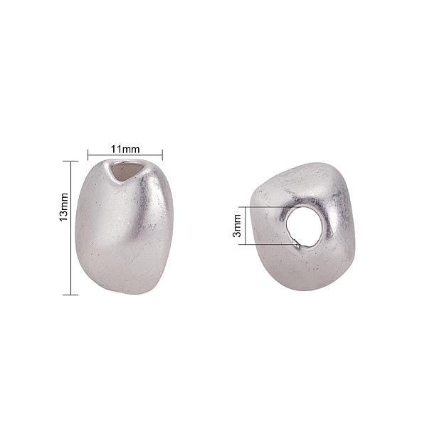 PandaHall SUNNYCLUE Alloy Beads, Matte Style, Nuggets, 925 Sterling Silver Plated, 13x11x10.5mm, Hole: 3mm, 8pcs/box Alloy Nuggets
PandaHall SUNNYCLUE Alloy Beads, Matte Style, Nuggets, 925 Sterling Silver Plated, 13x11x10.5mm, Hole: 3mm, 8pcs/box Alloy Nuggets