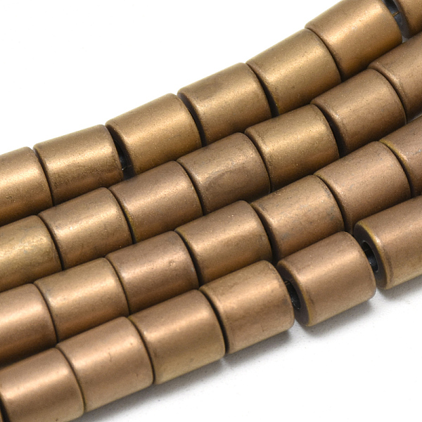 PandaHall Electroplate Non-magnetic Synthetic Hematite Beads Strands, Matte Style, Column, Copper Plated, 6x6mm, Hole: 2mm, about...
PandaHall Electroplate Non-magnetic Synthetic Hematite Beads Strands, Matte Style, Column, Copper Plated, 6x6mm, Hole: 2mm, about...