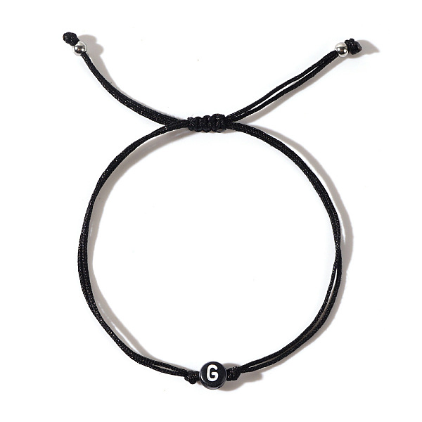 PandaHall Acrylic Letter G Adjustable Braided Cord Bracelets for Men, Black Acrylic Letter G
PandaHall Acrylic Letter G Adjustable Braided Cord Bracelets for Men, Black Acrylic Letter G