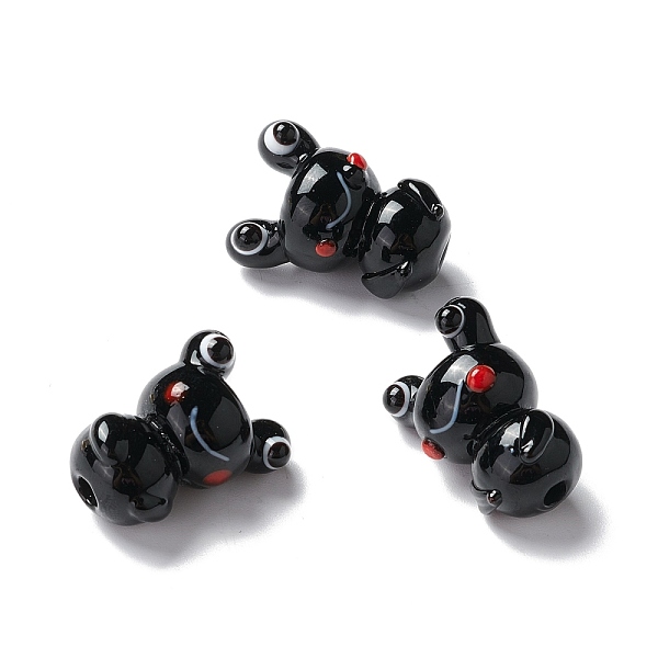 PandaHall Handmade Lampwork Beads, Frog, Black, 21~22.4x15.5~16x12.8mm, Hole: 2~3mm Lampwork Frog Black
PandaHall Handmade Lampwork Beads, Frog, Black, 21~22.4x15.5~16x12.8mm, Hole: 2~3mm Lampwork Frog Black