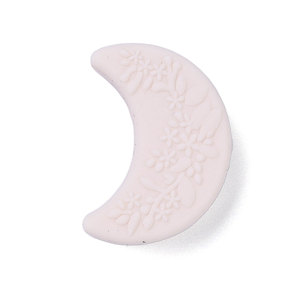 PandaHall Silicone Focal Beads, Moon with Flower Print, Misty Rose, 25x18x8mm, Hole: 2mm Silicone Moon
PandaHall Silicone Focal Beads, Moon with Flower Print, Misty Rose, 25x18x8mm, Hole: 2mm Silicone Moon