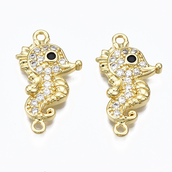 PandaHall Brass Micro Pave Cubic Zirconia Links Connectors, Nickel Free, Real 16K Gold Plated, Sea Horse, Clear, 23.5x13x3mm, Hole: 1.4mm...
PandaHall Brass Micro Pave Cubic Zirconia Links Connectors, Nickel Free, Real 16K Gold Plated, Sea Horse, Clear, 23.5x13x3mm, Hole: 1.4mm...