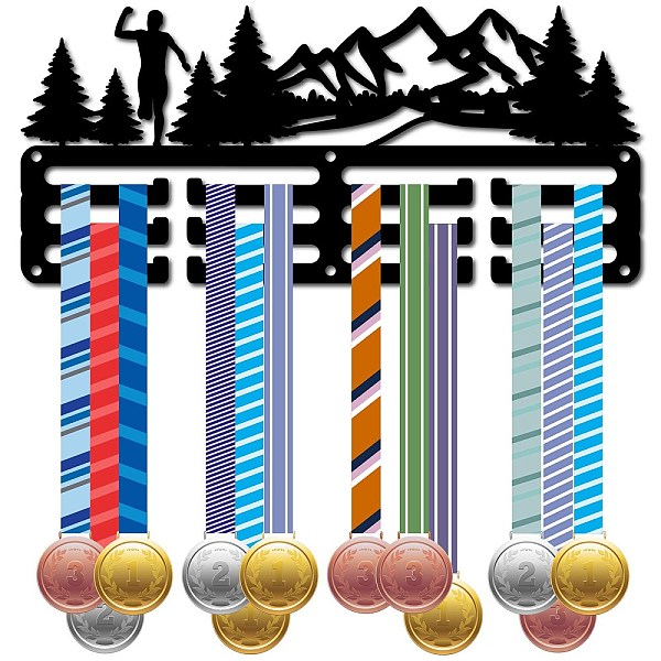 PandaHall Sports Theme Iron Medal Hanger Holder Display Wall Rack, 3-Line, with Screws, Dance, Mountain, 130x290mm, Hole: 5mm Iron Mountain..., Black
PandaHall Sports Theme Iron Medal Hanger Holder Display Wall Rack, 3-Line, with Screws, Dance, Mountain, 130x290mm, Hole: 5mm Iron Mountain..., Black