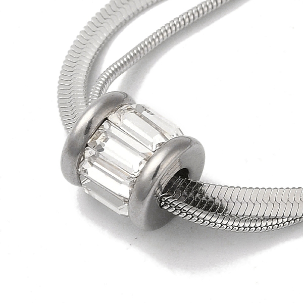 PandaHall 304 Stainless Steel Glass Column Pendant with Snake Chain Necklaces, Double Layer Necklaces , Stainless Steel Color, 16.46 inch..., Clear
PandaHall 304 Stainless Steel Glass Column Pendant with Snake Chain Necklaces, Double Layer Necklaces , Stainless Steel Color, 16.46 inch..., Clear