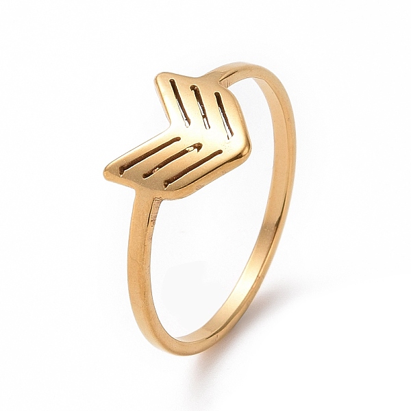 PandaHall Ion Plating(IP) 201 Stainless Steel Arrows Finger Ring for Women, Golden, US Size 6 1/2(16.9mm) 201 Stainless Steel
PandaHall Ion Plating(IP) 201 Stainless Steel Arrows Finger Ring for Women, Golden, US Size 6 1/2(16.9mm) 201 Stainless Steel