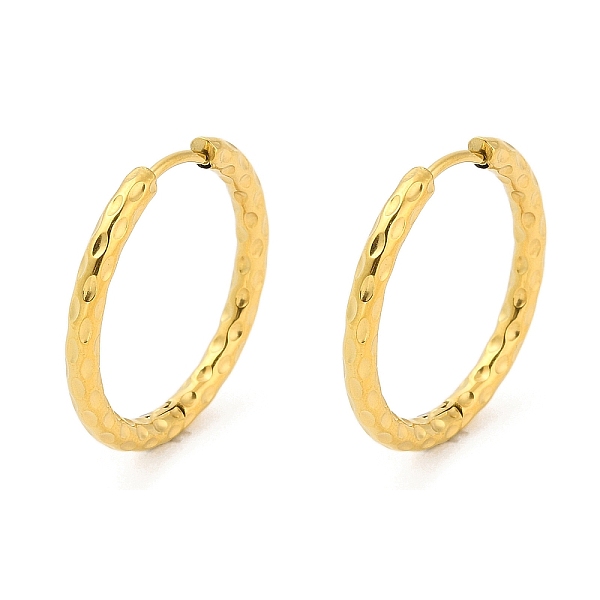 PandaHall Ion Plating(IP) 304 Stainless Steel Textured Huggie Hoop Earrings, Real 18K Gold Plated, 24x2.5mm 304 Stainless Steel Ring
PandaHall Ion Plating(IP) 304 Stainless Steel Textured Huggie Hoop Earrings, Real 18K Gold Plated, 24x2.5mm 304 Stainless Steel Ring