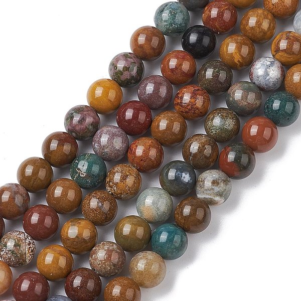 PandaHall Natural Ocean Jasper Beads Strands, Round, 8~8.5mm, Hole: 1mm, about 47~48pcs/strand, 15.16~15.47 inch(38.5~39.3cm) Ocean Jasper...
PandaHall Natural Ocean Jasper Beads Strands, Round, 8~8.5mm, Hole: 1mm, about 47~48pcs/strand, 15.16~15.47 inch(38.5~39.3cm) Ocean Jasper...