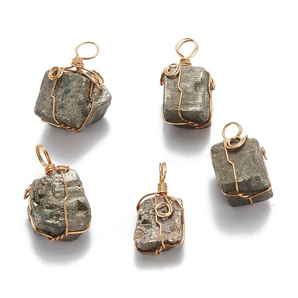 PandaHall Cuboid Brass Natural Pyrite Pendants, Golden, 30~35x16~20x17mm, Hole: 4.5mm Pyrite Cuboid
PandaHall Cuboid Brass Natural Pyrite Pendants, Golden, 30~35x16~20x17mm, Hole: 4.5mm Pyrite Cuboid