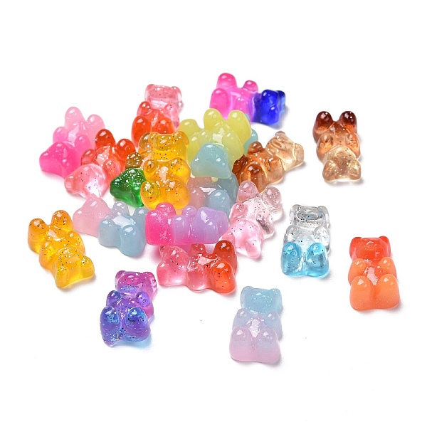 PandaHall Resin Cabochons, with Glitter Powder, Two Tone, Bear, Mixed Color, 18x11x8mm Resin Bear Multicolor
PandaHall Resin Cabochons, with Glitter Powder, Two Tone, Bear, Mixed Color, 18x11x8mm Resin Bear Multicolor
