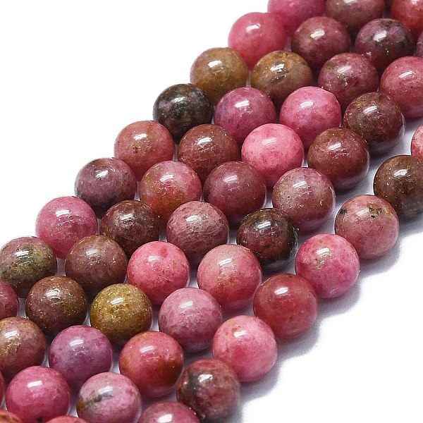 PandaHall Natural Rhodonite Beads Strands, Round, 6~7mm, Hole: 0.8mm, about 61pcs/strand, 15.35''(39cm) Rhodonite Round
PandaHall Natural Rhodonite Beads Strands, Round, 6~7mm, Hole: 0.8mm, about 61pcs/strand, 15.35''(39cm) Rhodonite Round