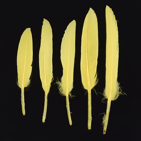 PandaHall Goose Feather Costume Accessories, Dyed, Yellow, 105~157x16~22mm, about 500pcs/bag Feather Feather Yellow
PandaHall Goose Feather Costume Accessories, Dyed, Yellow, 105~157x16~22mm, about 500pcs/bag Feather Feather Yellow