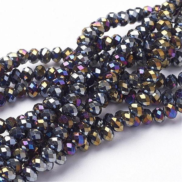 PandaHall Electroplate Glass Beads Strands, Faceted, Rondelle, Mixed Color, 4x3mm, Hole: 1mm, about 140pcs/strand,16.5 inch Glass Rondelle..., Gray
PandaHall Electroplate Glass Beads Strands, Faceted, Rondelle, Mixed Color, 4x3mm, Hole: 1mm, about 140pcs/strand,16.5 inch Glass Rondelle..., Gray
