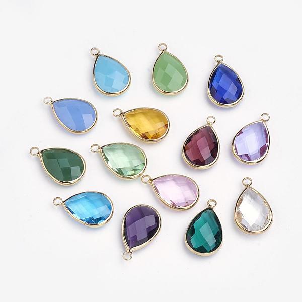 PandaHall Glass Pendants, with Brass Findings, Faceted, teardrop, Golden, Mixed Color, 22x14x6mm, Hole: 2mm Brass+Glass Teardrop Multicolor
PandaHall Glass Pendants, with Brass Findings, Faceted, teardrop, Golden, Mixed Color, 22x14x6mm, Hole: 2mm Brass+Glass Teardrop Multicolor