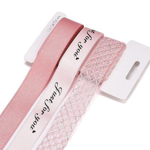 PandaHall 9 Yards 3 Styles Polyester Ribbon, for DIY Handmade Craft, Hair Bowknots and Gift Decoration, Light Pink Palette, Pink, 1~1-1/8...
PandaHall 9 Yards 3 Styles Polyester Ribbon, for DIY Handmade Craft, Hair Bowknots and Gift Decoration, Light Pink Palette, Pink, 1~1-1/8...