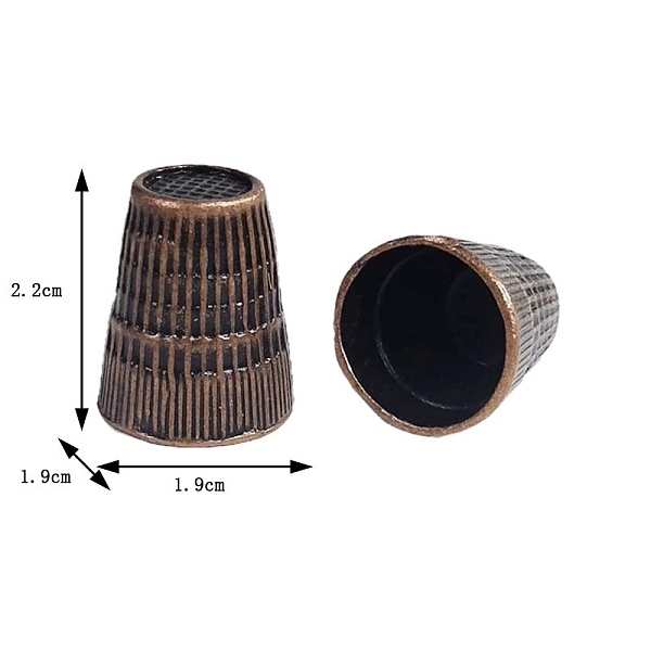 PandaHall Cone Zinc Alloy Sewing Thimbles, Fingertip Protector, Quilting Craft Accessories DIY Tools, Red Copper, 22x19mm Alloy Cone
PandaHall Cone Zinc Alloy Sewing Thimbles, Fingertip Protector, Quilting Craft Accessories DIY Tools, Red Copper, 22x19mm Alloy Cone