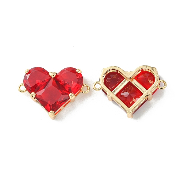 PandaHall Brass Pave Cubic Zirconia Connector Charms, Heart Links, Real 18K Gold Plated, Red, 18.5x26x7.5mm, Hole: 1.6mm Brass+Cubic...
PandaHall Brass Pave Cubic Zirconia Connector Charms, Heart Links, Real 18K Gold Plated, Red, 18.5x26x7.5mm, Hole: 1.6mm Brass+Cubic...