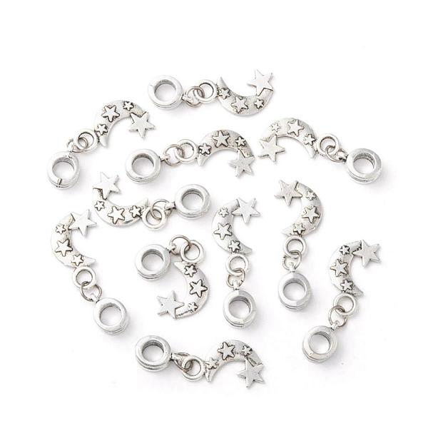 PandaHall Alloy European Dangle Charms, Moon, Antique Silver, 31mm, Hole: 5mm Alloy Moon
PandaHall Alloy European Dangle Charms, Moon, Antique Silver, 31mm, Hole: 5mm Alloy Moon